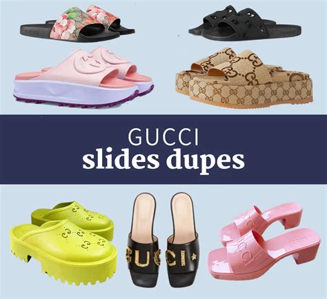 gucci dupe slides|gucci slides knock off.